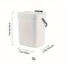 Contenedor de residuos de comida para cocina, pequeño contenedor de compostaje de encimera con tapa, contenedor de restos de comida sin olor, cubo de basura de pared
