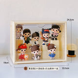 Labubu Display Box Cabinet Box Dustproof And Moisture-Proof Blind Box Toy Doll Display Stand Transparent Acrylic Storage Box