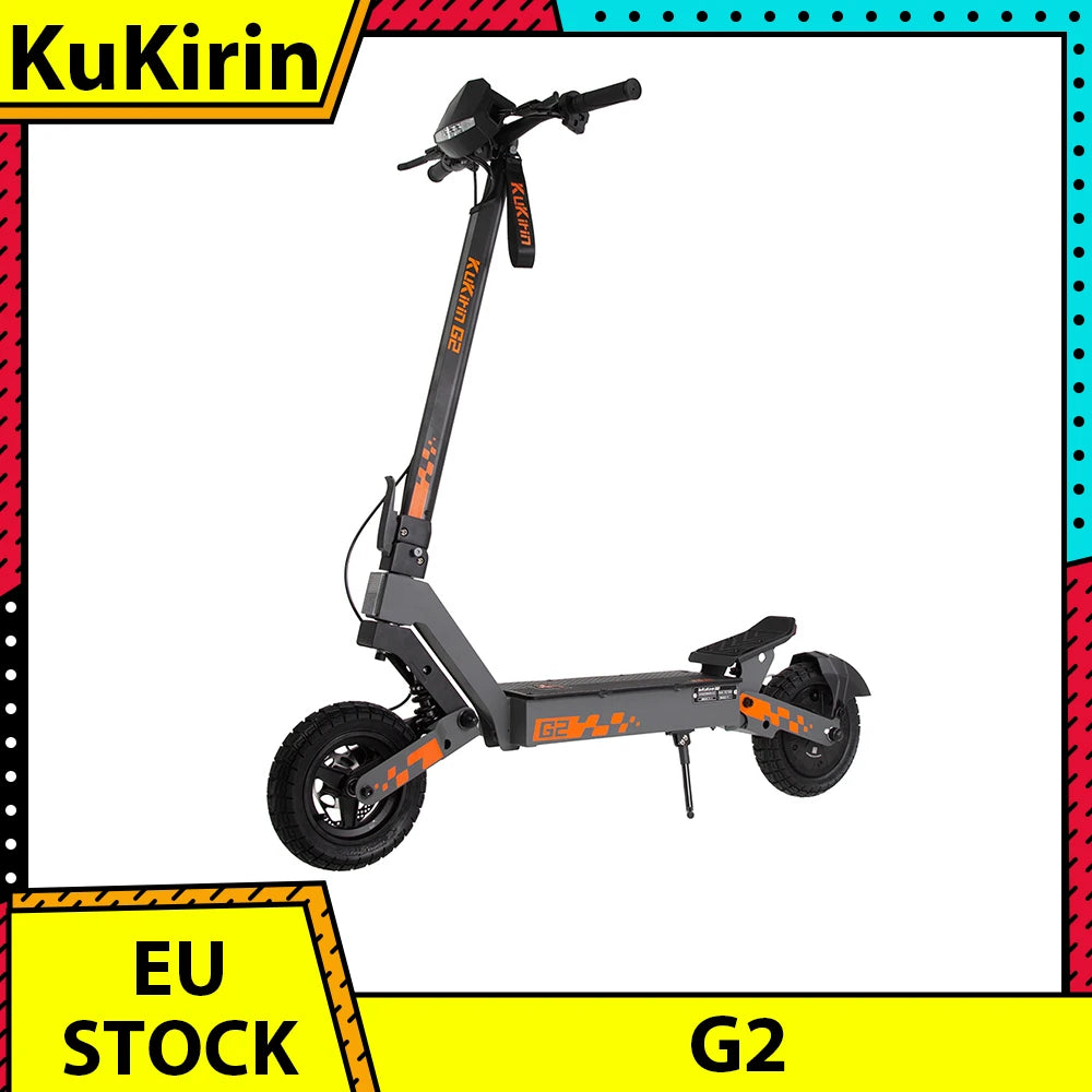 KuKirin G2 Folding Electric Scooter 800W Brushless Motor 10 Inch Vacuum Off-Road Tire EScooter 48V 15AH Battery Max Speed 45km/h