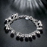 Fashion charm 925 Sterling Silver Bracelet for man woman Twisted rope chain fine jewelry Wedding party Christmas gift - Lootquake