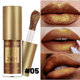 6 Colors Chameleon Lip Gloss Long Lasting Waterproof Non Stick Cup Sweat Proof Pearl Shine Lipstick For Women  makeup Cosmetics