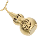 Gourd Craft Shui Feng Decor Statue Chinese Ornament Wealth Figurine Hu Lu Fengshui Desktop Lucky Sculpture