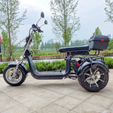 Trottinette électrique 3 roues pour adulte, moteur 2000 W, vitesse maximale 35-45 km/h, charge maximale 250 kg, pneus larges tout-terrain de 18 pouces