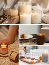 Kit para hacer velas de 0.5 lb, cera de soja, mechas y flores secas aromáticas.