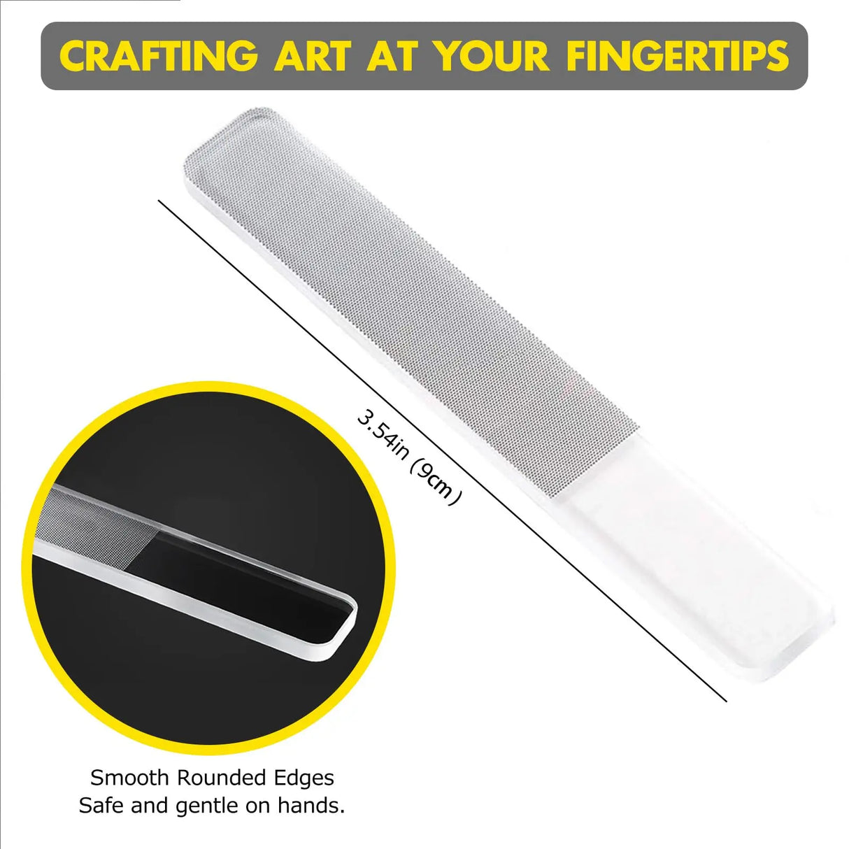 1piece Nano Glass Nail Files Professional Polishing Manicure Art Tool Washable make nails brighten easily like nail polish Nano