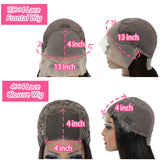 12A Kinky Curly Bob Wig | Glueless 13x4 Lace Frontal Wig | Brazilian Remy Hair