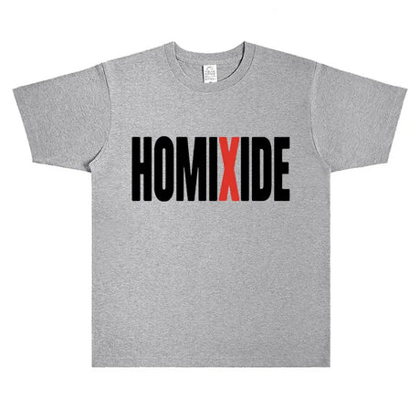 Rapper Homixide Gang Graphic T-shirt Playboi Carti Opium Merch Tshirt Men Women Hip Hop Oversized T Shirts Male Cotton Tops Tees - Lootquake