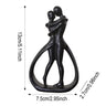 Escultura contemporánea "Abrazo": elegante pieza de arte abstracto para una elegante sala de estar y decoración del hogar.