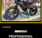 Bicicleta eléctrica AKEZ de 18 Ah, 1500 W, 48 V, para adultos, de 20 pulgadas, con freno hidráulico de aceite.