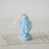 Vela perfumada con forma de ángel para decoración de habitación, estilo nórdico, que alivia la fatiga y crea un ambiente festivo para bodas y cumpleaños.