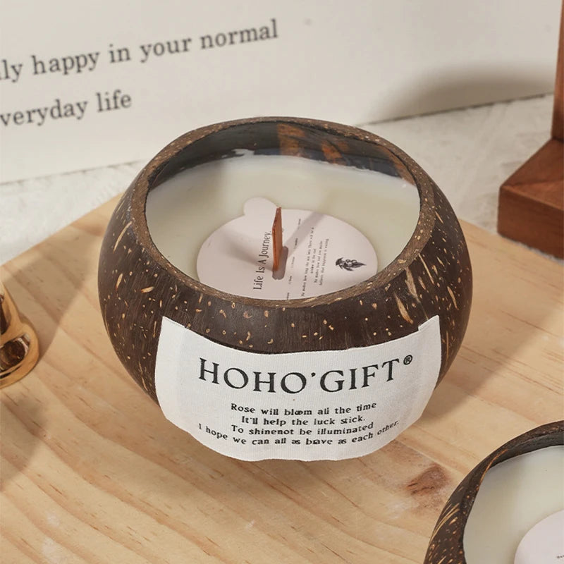 Bougies parfumées à la noix de coco, bougies d'ambiance au parfum avancé, décoration de chambre à coucher, souvenir créatif, cadeau d'anniversaire