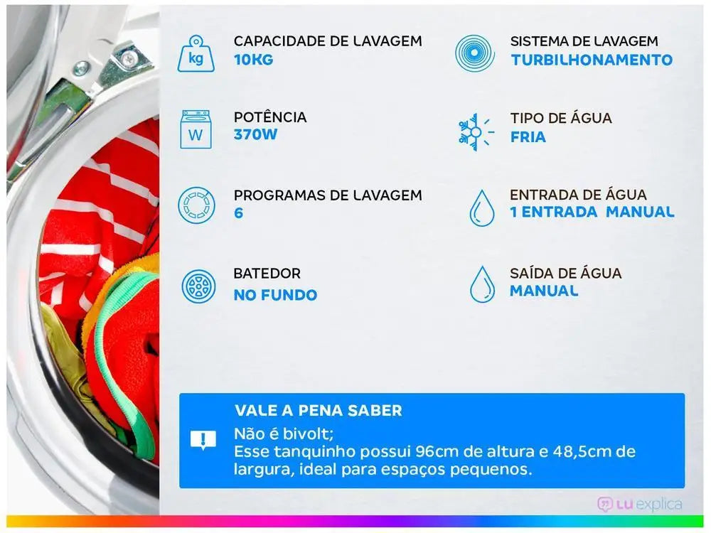 Tanque Colormaq 10 kg - 220 V