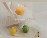 Bougie parfumée décorative au citron, cadeau d'anniversaire parfumé DIY, bougie imitation fruit