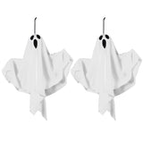 Spooky Ghost Halloween Decor Waterproof Halloween Glowing White Ghost Glowing Door Hanging Ghost for Halloween Garden Home Decor