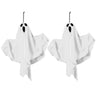 Spooky Ghost Halloween Decor Waterproof Halloween Glowing White Ghost Glowing Door Hanging Ghost for Halloween Garden Home Decor