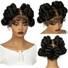 3-in-1 Handmade Bantu Braids Wig | Knotless Box & Faux Locs Options | Full Lace