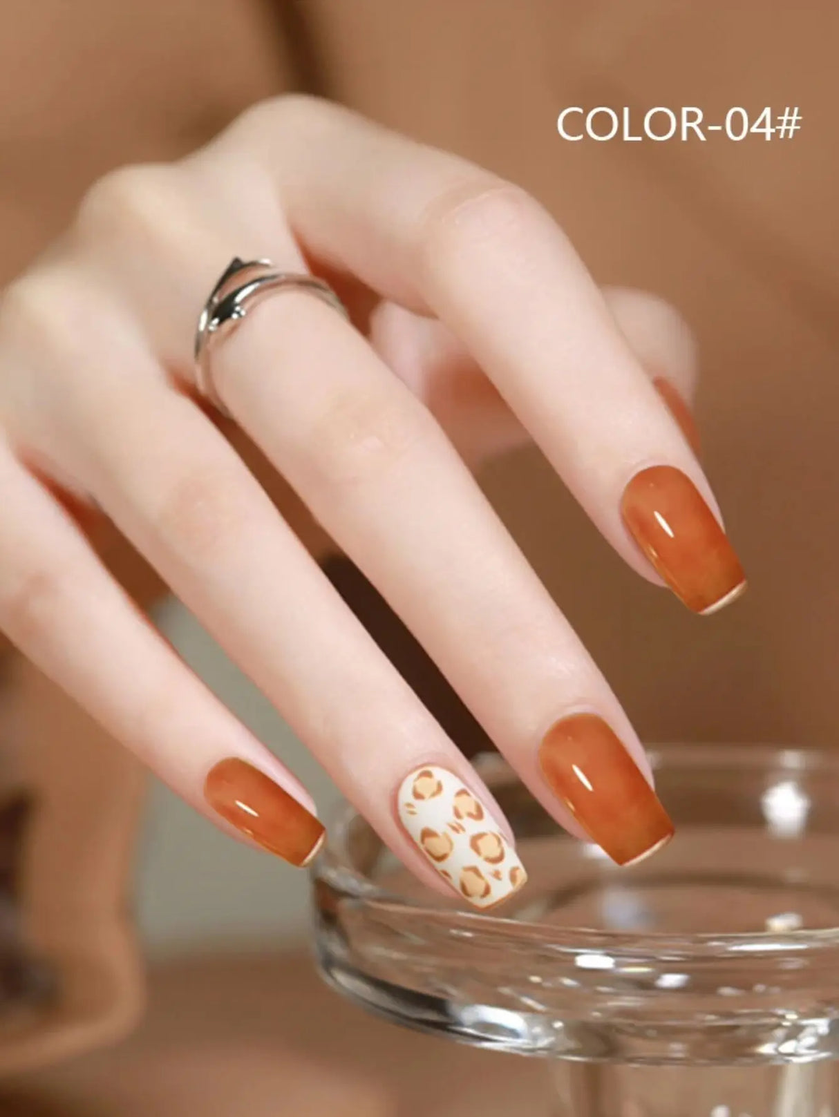 1-12PCS 12ML Ice Clear Amber Gel Nail Polish 2025 Autumn and Winter Popular White Transparent Caramel Color Nail Gel Nail Art