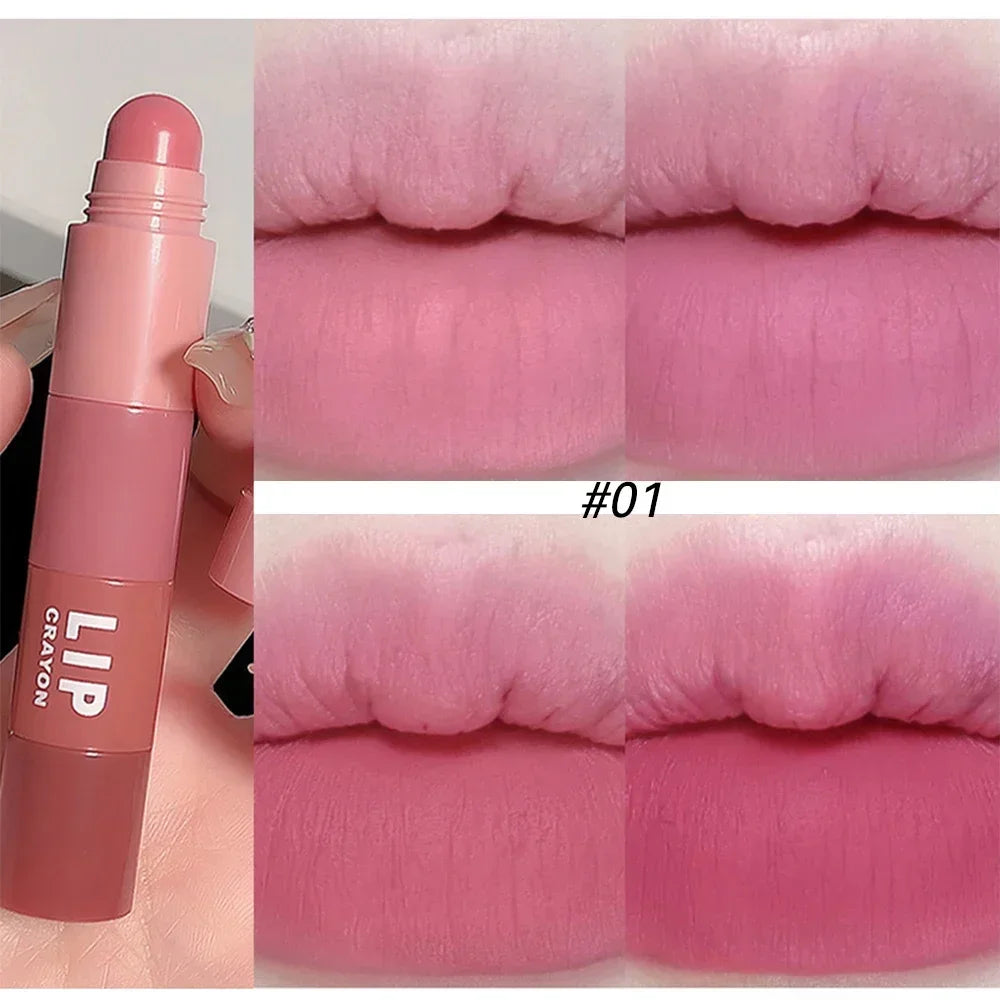 Lipstick Set Lip Gloss 4 Colors In 1 Matte Velvet Lipstick Pen Kit Lipliner Waterproof Lasting Not Fading Lip Makeup Cosmetics