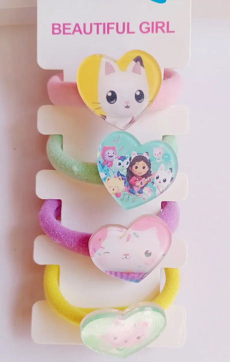 Four Types of Hair Clips Gabby Dollhouses Girl Cute Hairpin Funny Anime Cartoon Kawaii Hair Accessories Children's Birthday Gift - Lootquake
