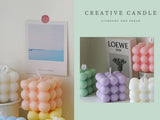 Bubble Candle Cube Fragrance Candles Handmade Scented Candle Soy Wax Candle Set for Home Decoration Wedding Party Birthday