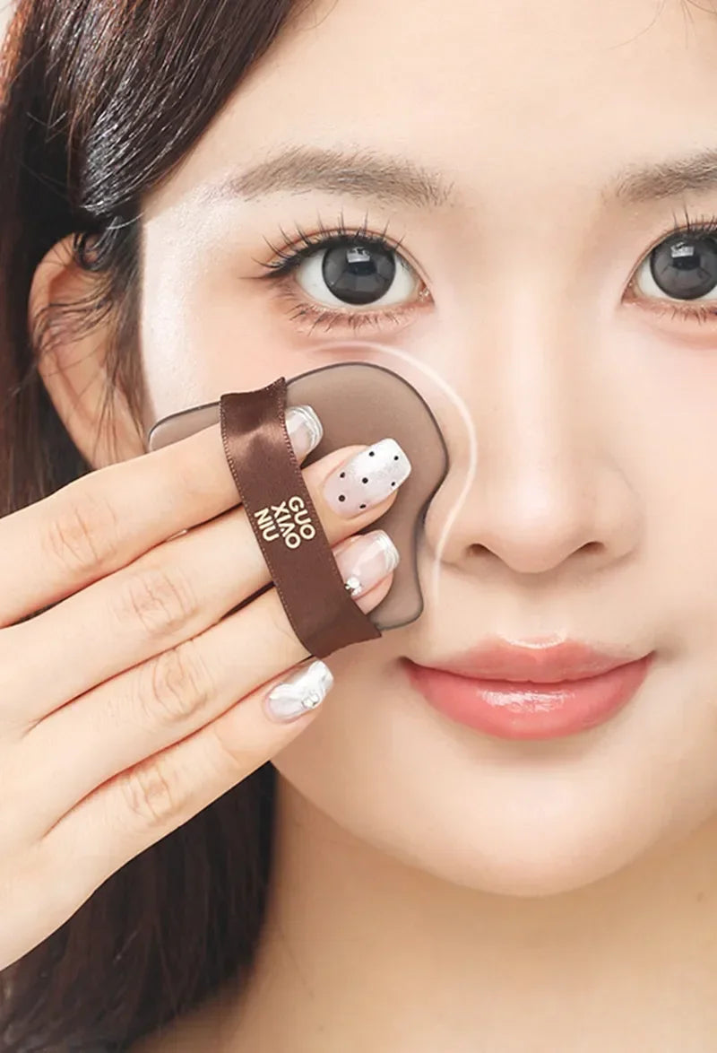 GUOXIAONIU 6PCS Makeup Blender Puffs Loose Powder Foundation BB Cream Cosmetics Applicator Sponge Dry Wet Use Tool