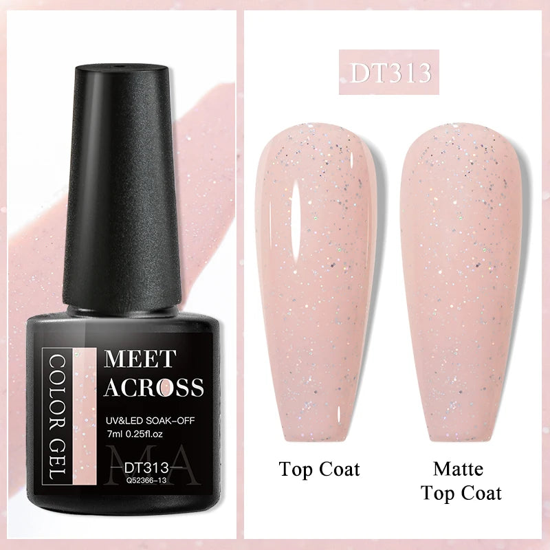 7ml Milky Jelly White Gel Nail Polish Natural Luster Long Lasting Nail Art All for Home DIY Manicure Soak Off UV LED Gel Vernis