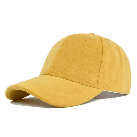 Solid Suede Retro Baseball Caps For Men Women Spring Autumn Street Snapback Hip Hop Hat Adjustable Faux Fur Sunscreen Visor Cap - Lootquake