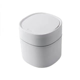 Cesto de basura de escritorio, bote de basura de plástico para el hogar, suministros de oficina, contenedores de basura pequeños, cubos de basura, caja de barril para artículos diversos, mini