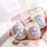 Transparent Low Flame Candle, Romantic Incense Candle, High Beauty Candle, Holiday Guest Gift Premium Incense Candle
