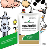 Aceite de hígado de bacalao, carne de cerdo y vacuno veterinario, concentrado instantáneo de vitamina ADE para aves de corral, pollo y pato, multivitamínico 100 g