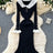 SINGREINY 2024 Hotsweet Slim Autumn Dress Women Peter pan Collar Long Sleeves Patchwork Preppy Style Mermaid Sweater Long Dress - Lootquake