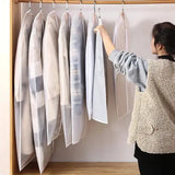 Dustproof Clothes Dust Cover Long Dress Suit Coat Dust Cover Closet Case Garment Storage Bag Clothes Wardrobes Hanging Organizer - Lootquake