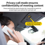 Bluetooth5.4 Car Speaker Handsfree Car Kit Sun Visor Clip Wireless Audio Receiver Noise Cancelling Speakerphone MP3 Music Player