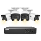 ANNK H.265+ 5MP Lite Ultra HD 8CH DVR Système de sécurité CCTV 8PCS Kit de surveillance vidéo extérieure 5MP EXIR Vision nocturne