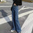 High-waisted Slimming Loose-fit Women's Jeans Stylish Trendy Draped Straight-leg Bell Bottoms Denim - Lootquake