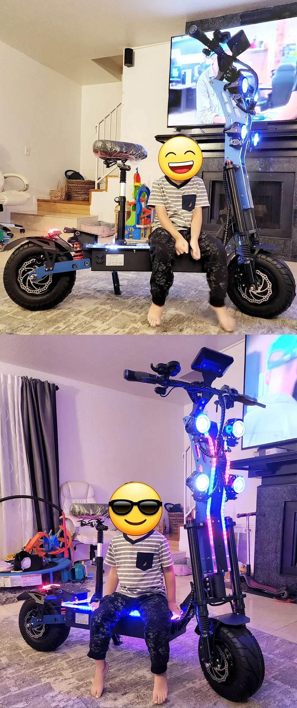 2024 new 10000W 72v 40ah electric scooter 13-inch tires maximum speed 130km/h cruising range 120km LCD screen foldable scooter