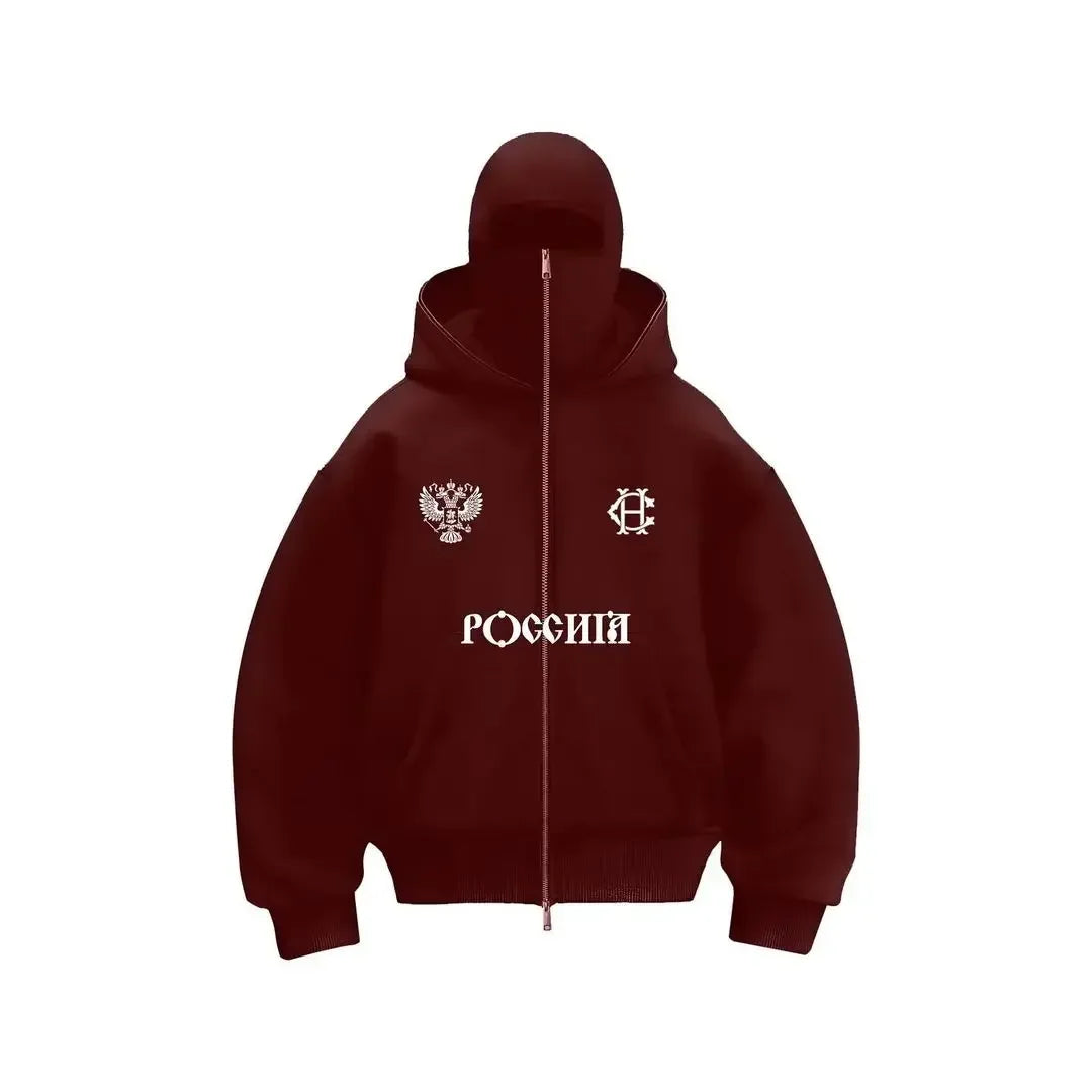 2025 Harajuku Y2K Double-layer Design Casual Loose Zipper Hoodie Men Street Hip-hop Punk Fashion Versatile Sweatshirt Women - Lootquake