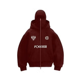 2025 Harajuku Y2K Double-layer Design Casual Loose Zipper Hoodie Men Street Hip-hop Punk Fashion Versatile Sweatshirt Women - Lootquake