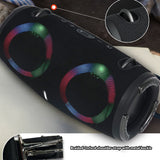 High power bluetooth speaker portable RGB colorful light waterproof wireless subwoofer 360 stereo surround TWS FM boombox