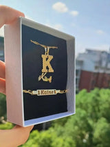 DUOYING Custom Nameplate Set Full Zircon Neckalce Bling Earrings Personalized Mini Hoop Stainless Steel For Kids Jewelry - Lootquake