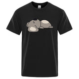Need More Sleep Cartoons Bear Men Tshirt Street T-Shirts Hip Hop Unisex Tops Fashion Cotton Clothes Casual Breathable T Shirt - Lootquake