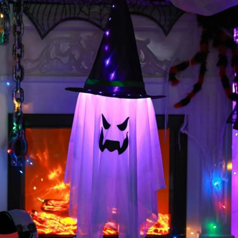 Halloween Hanging Lanterns, Ghost Pumpkin Decoration Outdoor, Hanging Ghost, Front Yard Halloween Decorations