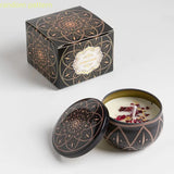 Velas aromáticas de osmanthus y gardenia con pétalos. Pequeñas velas aromáticas románticas para cumpleaños de niñas. Aromaterapia para el hogar.