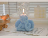 Vela perfumada con forma de ángel para decoración de habitación, estilo nórdico, que alivia la fatiga y crea un ambiente festivo para bodas y cumpleaños.