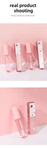 Bálsamo labial hidratante voluminizador, aceite labial original, brillo labial, cuidado de los labios, beneficio para los labios, aceite exfoliante rosa voluminizador.
