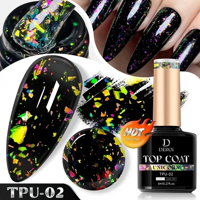 CNails No Wipe Gel Top Coat Clear Gel Base Coat Varnish Soak Off Flash Top Coat UV/LED Nail Art Accessories Matte Nail Polish
