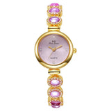 Famous Brand Women's Quartz Watches Luxury Green Gemstone Bracelet Watch Gift Female Wristwatch Dropshipping Relojes Para Mujer - Lootquake