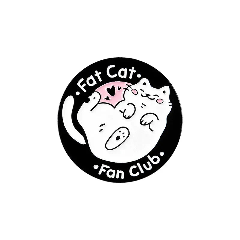 Cat Enamel Pin Planet Moon Cafe Paw Badge Kitten Brooch Lapel Pin Cute Animal Jewelry Gift
