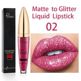 Diamond Shimmer Pearlescent Lip Gloss Waterproof Long Lasting Non-stick Cup Matte Glitter Liquid Lipstick Lip Glaze Lips Make Up