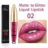 Diamond Shimmer Pearlescent Lip Gloss Waterproof Long Lasting Non-stick Cup Matte Glitter Liquid Lipstick Lip Glaze Lips Make Up